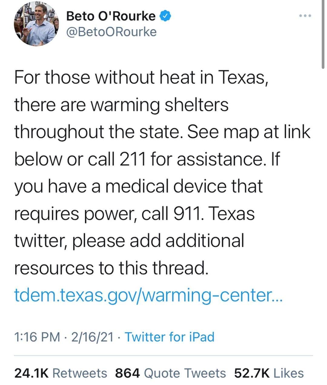 アリミ・バラードのインスタグラム：「#Repost w/ @betoorourke   #Texas #EnergyFailure #PleaseShare ✨🙏💖」