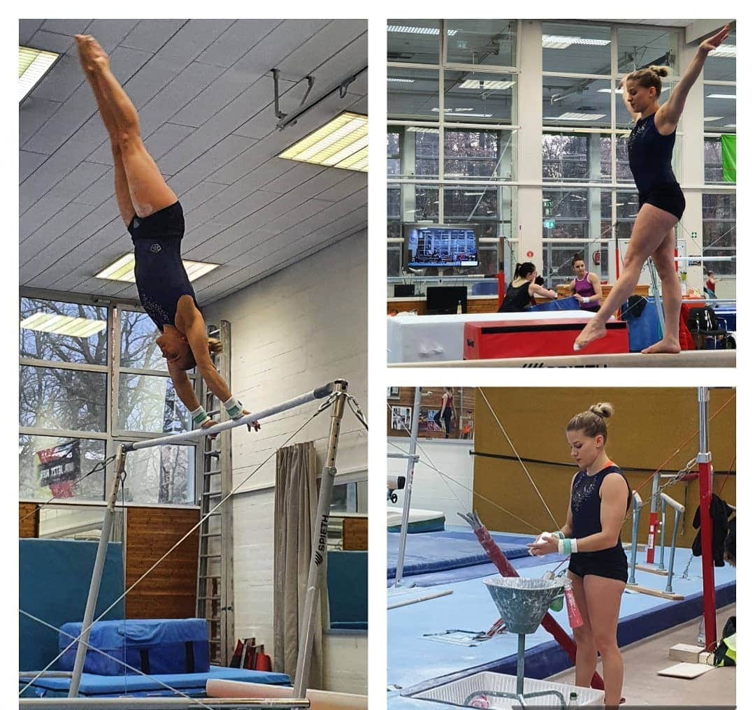 エリザベト・ザイツのインスタグラム：「Nationaltrainingcamp 🇩🇪  #training #gymnastics #nationalteam #germany #roadtotokyo #olympicgames #work #me」