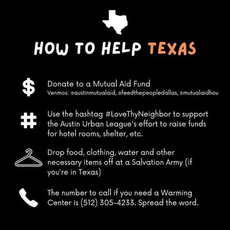 アリミ・バラードさんのインスタグラム写真 - (アリミ・バラードInstagram)「#Repost w/ @politainmentreport • #Texas🚨CALL-TO-ACTION🚨  We are calling on everyone to assist and support the Texas community wherever you can!!! #emergency #firstresponders #texas #solarvortex #winterinamerica #storm #energy #privatization #water #power #poweroutage #pressurepoints #politainmentreport   Posted @withregram • @atty_daryl_washington I will say if no one else does. Thanks to the men and women who worked tireless in the cold weather to restore the power. It's not your fault it went out. It's the folks above you.  However, I recognize the extreme temperatures you are working through and the dangers you face in order to make sure people are warm. You, my friends, deserve to be recognized and appreciated.」2月19日 4時08分 - alimiballard