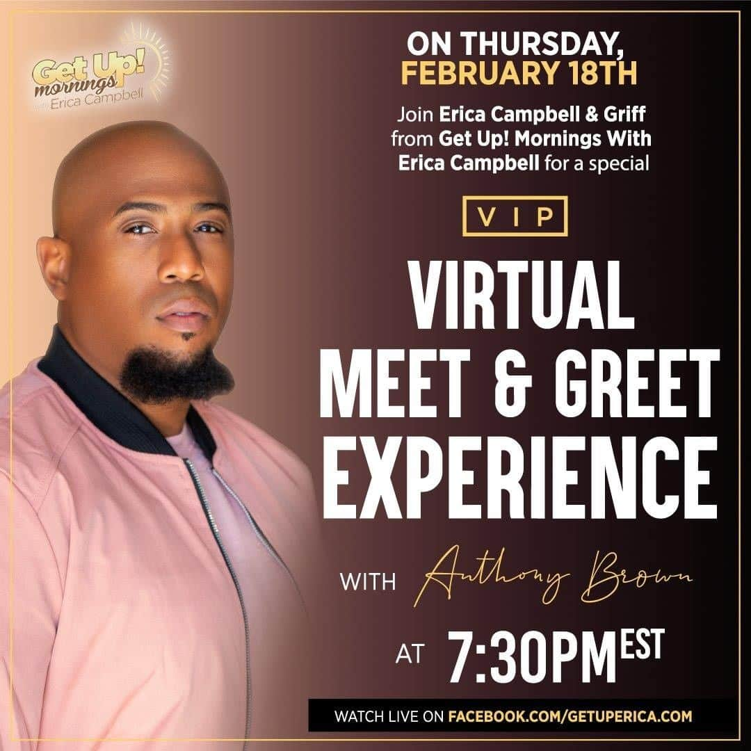 エリカ・キャンベルさんのインスタグラム写真 - (エリカ・キャンベルInstagram)「Join @2trillion and I for a virtual meet & greet with @ajblive tonight at 7:30 PM EST LIVE on our Facebook! Tag someone below who shouldn't miss this!  #EricaCampbell #GetUpMornings #getuperica」2月19日 4時30分 - imericacampbell