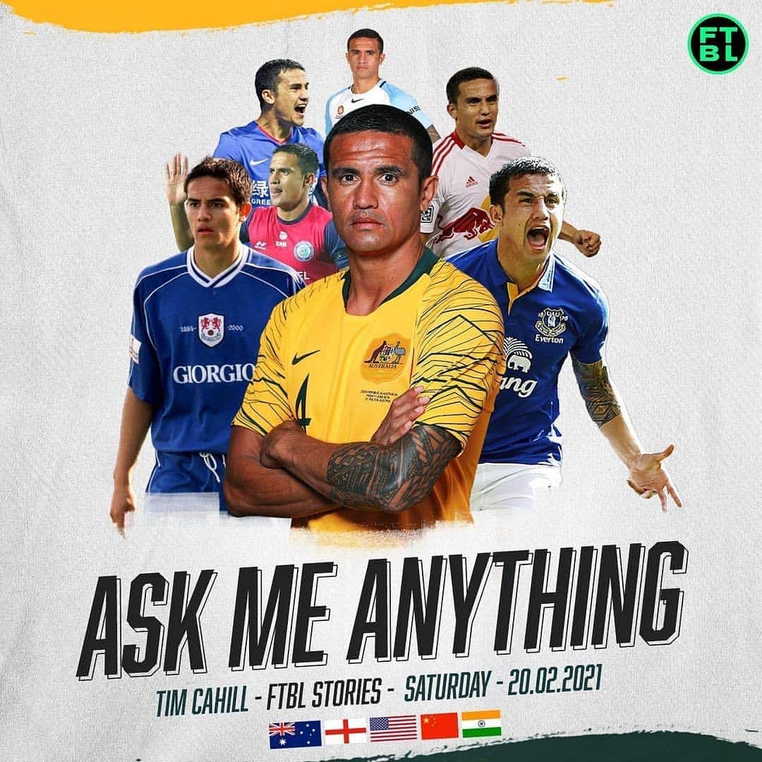 ティム・ケーヒルのインスタグラム：「I will be answering your questions on our @ftbl stories this Saturday! Comment your questions below ⬇️🇦🇺」
