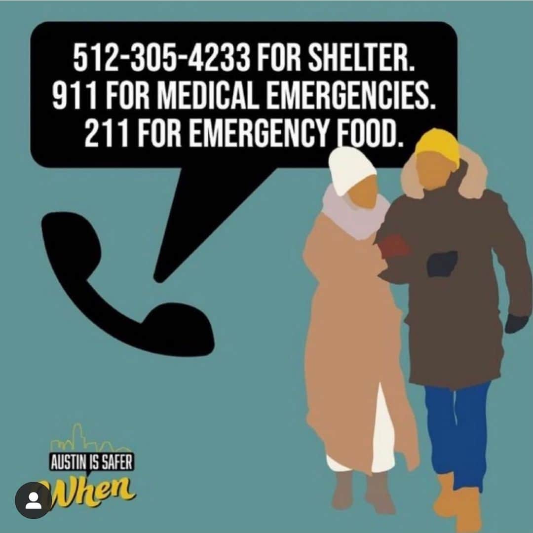 オデット・アナブルのインスタグラム：「This is great information from friends who have been wonderful resource guides for me. Any Texans who are in need of help and do not know where to start, please use this. We are hopefully nearing the end of this terrible Winter storm but the damage that it takes with it is heartbreaking. Click the link in bio for additional information. 🙏🏽@austinmutualaid」
