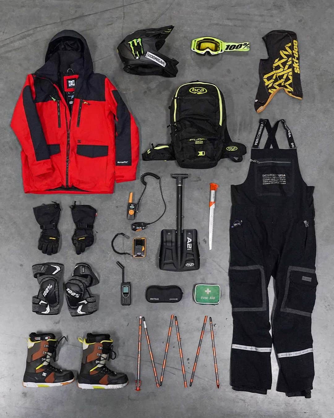 ケン・ブロックのインスタグラム：「Snowmobiling takes a lot of gear!! From carbon fiber helmet, to proper outerwear and boots, to lots of safety gear. Here’s an overview of the most important items I need to go out, shred powder, and keep myself (and the people I’m riding with) as safe as possible. Thanks to DC Shoes, 100%, BCA (Backcountry Access), 509, Ski-Doo, etc. for making the rad stuff that keeps me warm, dry, and prepared for most issues that happen in the backcountry.」