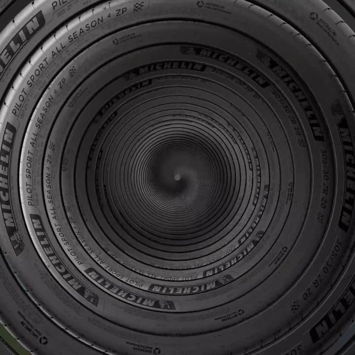 のインスタグラム：「Our movement is never ending. When the road gets bumpy or the seasons start changing, we will forever keep moving. Featuring the MICHELIN #PSAS4」