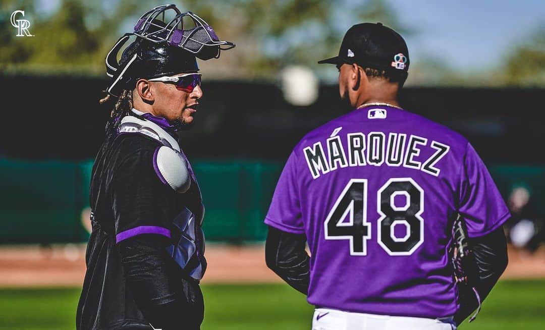 コロラド・ロッキーズのインスタグラム：「Time to put in the work. Rockies baseball is back! ☀️🌵⚾️」