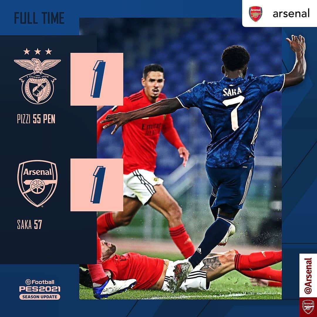 プレミアリーグさんのインスタグラム写真 - (プレミアリーグInstagram)「Saka’s strike secures a draw for Arsenal in the UEL  #repost • @arsenal  All to play for in Athens...」2月19日 7時04分 - premierleague