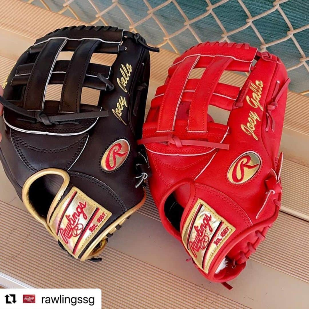 Rawlings Japanさんのインスタグラム写真 - (Rawlings JapanInstagram)「#Repost @rawlingssg with @make_repost ・・・ Joey Gallo bringing the heat this season with his 2021 glove lineup! 🔥 @joeygallo24 #TeamRawlings #TheMarkOfExcellence #GloveLove #GoldPatch #JoeyGallo @rawlings_japan_llc」2月19日 7時07分 - rawlings_japan_llc