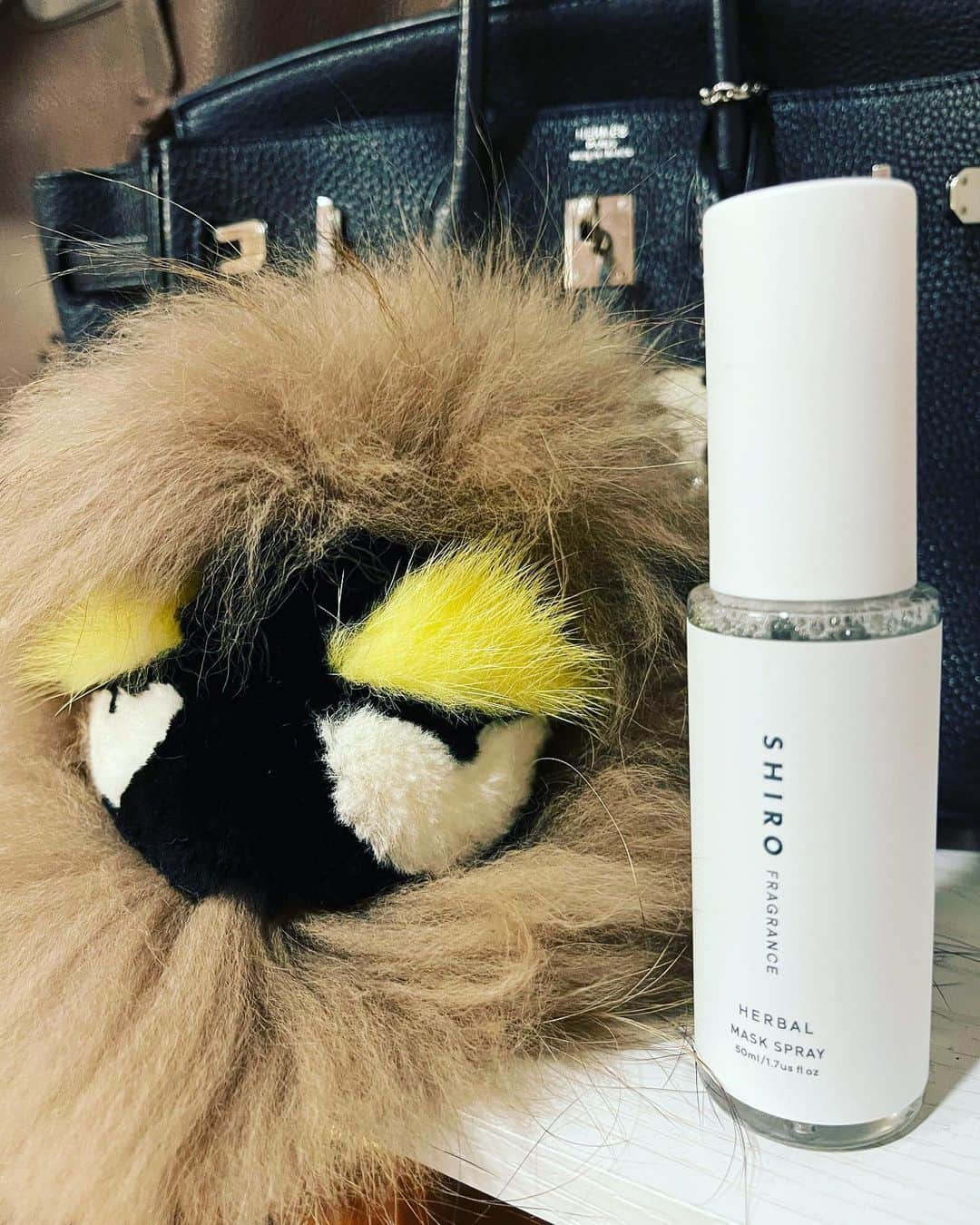 のインスタグラム：「@shiro_japan  のマスクスプレー😷  他のproductsのも色々と使ったけど 1番刺激がない👍アルコール使って ないから、娘たちも愛用  花粉症のムズムズもすっとする ハーブ🌿なフレイバー👃  おすすめ ちょっとしたプレゼントにも 良いかと💋  #SHIRO #マスクスプレー #コロナのバカ  #instabeauty#instagood#instacosme#美活#workout#美肌#diet#アラフォー#ママ#followme」