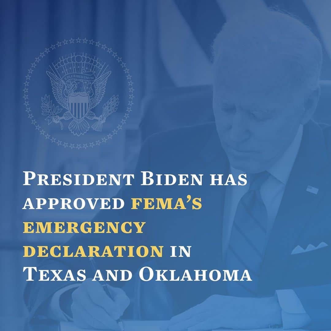 The White Houseさんのインスタグラム写真 - (The White HouseInstagram)「President Biden approved the Texas Emergency Declaration on Sunday and the Oklahoma Emergency Declaration on Wednesday — ordering the federal government to provide state, tribal, and local governments the support they need to respond to the winter storm.」2月19日 7時17分 - whitehouse