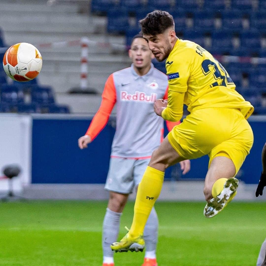 のインスタグラム：「¡Qué cabezazo, Niño 💥⚽!   What a header, Niño 💥⚽!  #Villarreal #futbol #football #soccer #UEL」