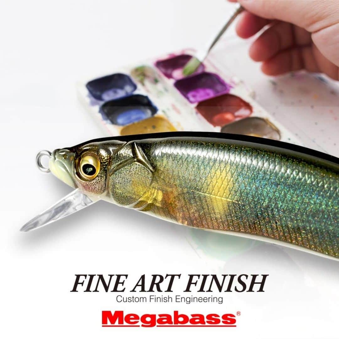 Megabass Inc.のインスタグラム：「Megabass Technology is Art. Fine Art Finish. 感性を研ぎ澄ます、匠のペイント。 https://www.megabass.co.jp/site/information/fineart_finish/  #メガバス #megabass #FineArtFinish #BassFishing #Lure」