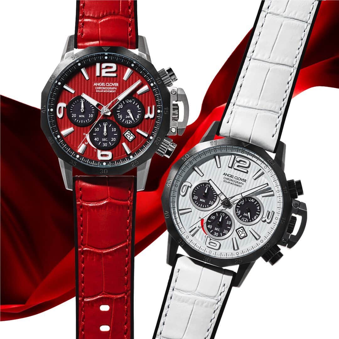 エンジェルクローバー公式のインスタグラム：「エネルギッシュで刺激的な“注目色”の「赤」と、クールかつさわやかな“順応色”の「白」。 心配ごとの多いコロナ禍の世の中で、一番長く身に着ける腕時計から心を彩れるようにセレクトした“映える差し色” 「RED& WHITE」です。 . #腕時計 #アクセサリー #時計 #ウォッチ #腕時計くら部 #腕時計好き #手元コーデ #時計好き #コーデ #コーディネート #腕時計コーデ #ANGELCLOVER #エンジェルクローバー #ペアウォッチ #シェアウォッチ #バレンタイン #ホワイトデー #ギフト #プレゼント」