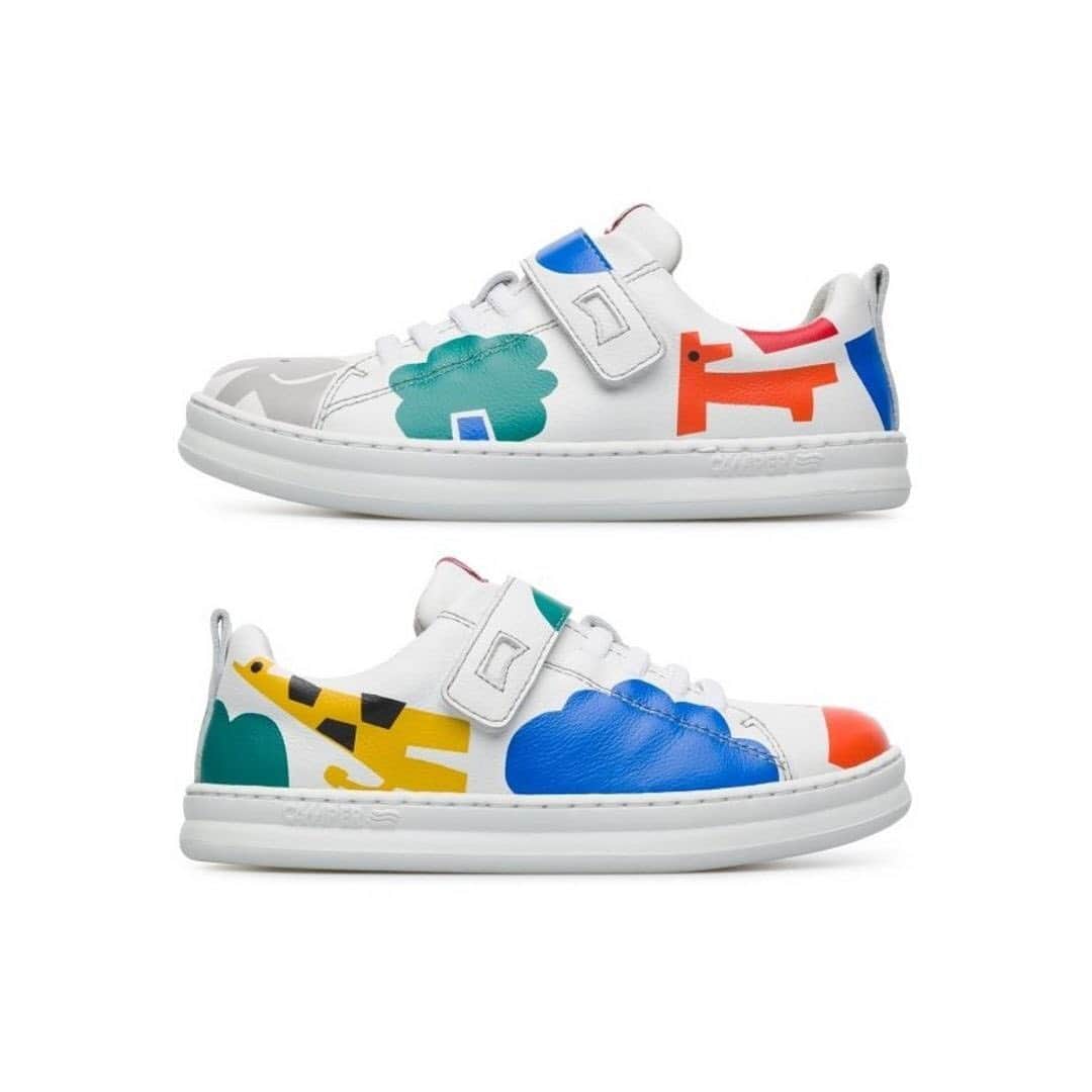 STRIPE DEPARTMENTのインスタグラム：「New Arrivals テキスタイルデザイナー鈴木マサル氏と【CAMPER（カンペール）】によるキュートなコラボレーションシューズが登場！  抽象的な形をレイアウトし、そこに目を書き入れてみることで生き物の様な不思議なデザイン。見ているだけでも楽しい気分に。 インソールの中までデザインが施されており、他にはないオリジナリティあふれるこだわりの一足です。  レディース、メンズ、キッズサイズがあり、ファミリーでのリンクコーデにもおすすめです👪  /////////////////////////////////////////////////////////////////////////////////////////////// その他のCAMPERは、プロフィールURLからご覧いただけます。  🔗 @stripedepartment 👈tap ///////////////////////////////////////////////////////////////////////////////////////////////」