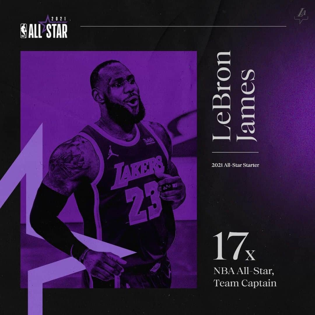 Los Angeles Lakersさんのインスタグラム写真 - (Los Angeles LakersInstagram)「5.9 million votes. 17 straight All-Star selections. A player like none other.」2月19日 9時09分 - lakers