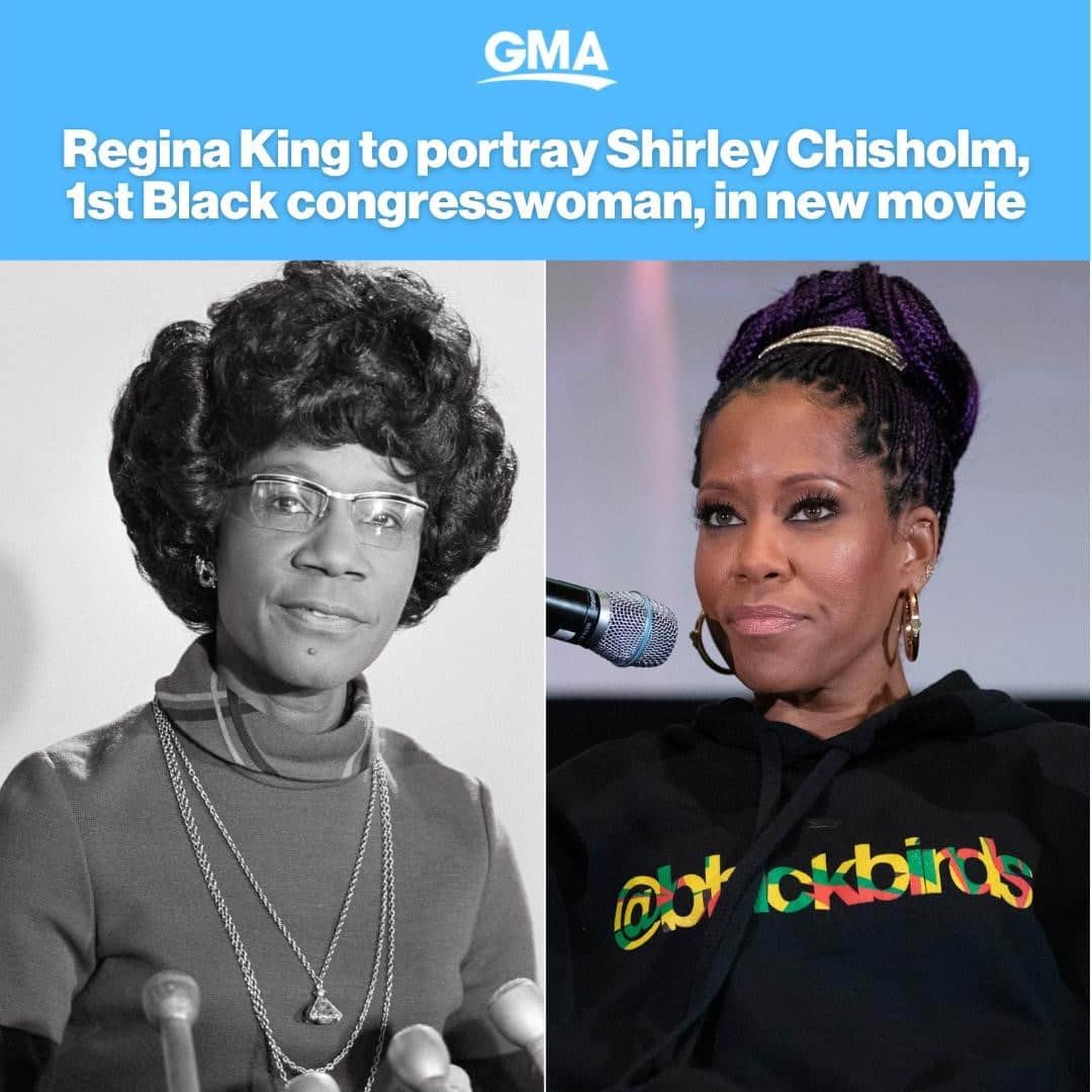 Good Morning Americaさんのインスタグラム写真 - (Good Morning AmericaInstagram)「Regina King is fulfilling her dream to portray America's first Black congresswoman — and we couldn't be more excited for her. LINK IN BIO.」2月19日 9時11分 - goodmorningamerica