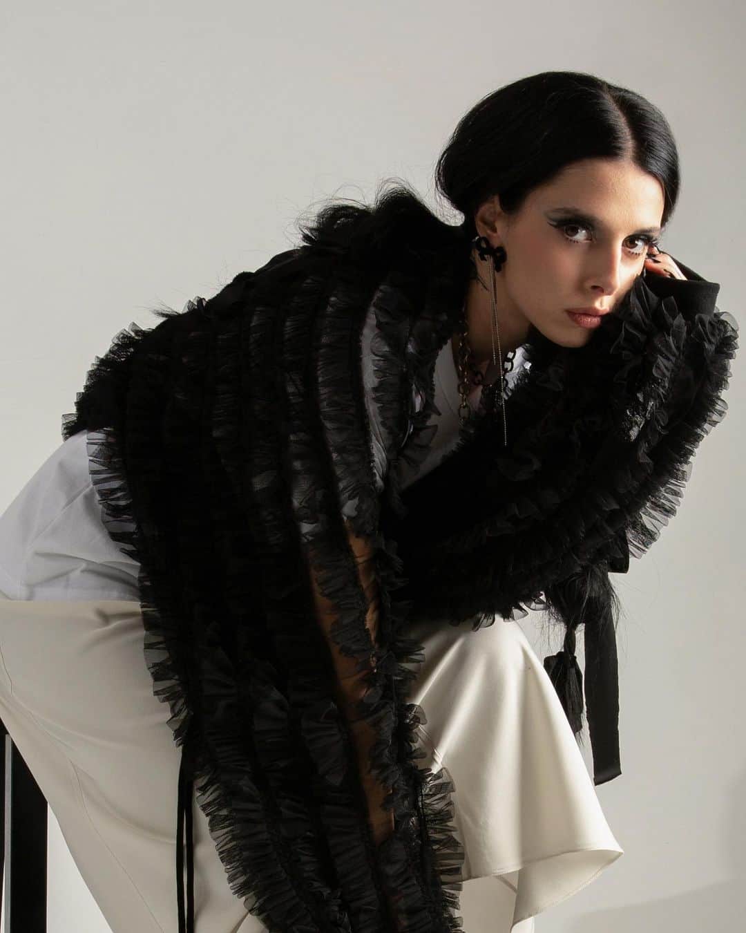 Fashion Weekのインスタグラム：「Moody and dark, just how @KatieGallagherNYC does it perfectly. Catch her latest lookbook at nyfw.com」