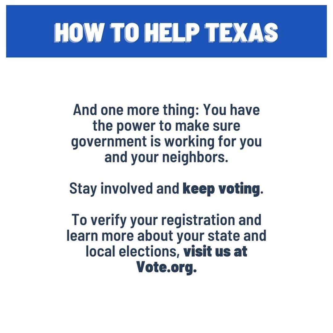 トーマス・サドスキーさんのインスタグラム写真 - (トーマス・サドスキーInstagram)「Repost from @votedotorg - Vote.org is concerned about Texans living without heat, drinking water and other basic needs.  Thankfully neighbors and people across the country have stepped in to help – and demonstrated the importance of an active civic life.  Swipe for some organizations currently providing assistance. If you have the resources to help our Texas friends, please consider donating to support their work.  And one more thing: you have the power to make sure government is working for you and your neighbors. Stay involved and keep voting. Visit the link in our bio to register or verify your status❤️🗳」2月19日 12時17分 - thomas_sadoski