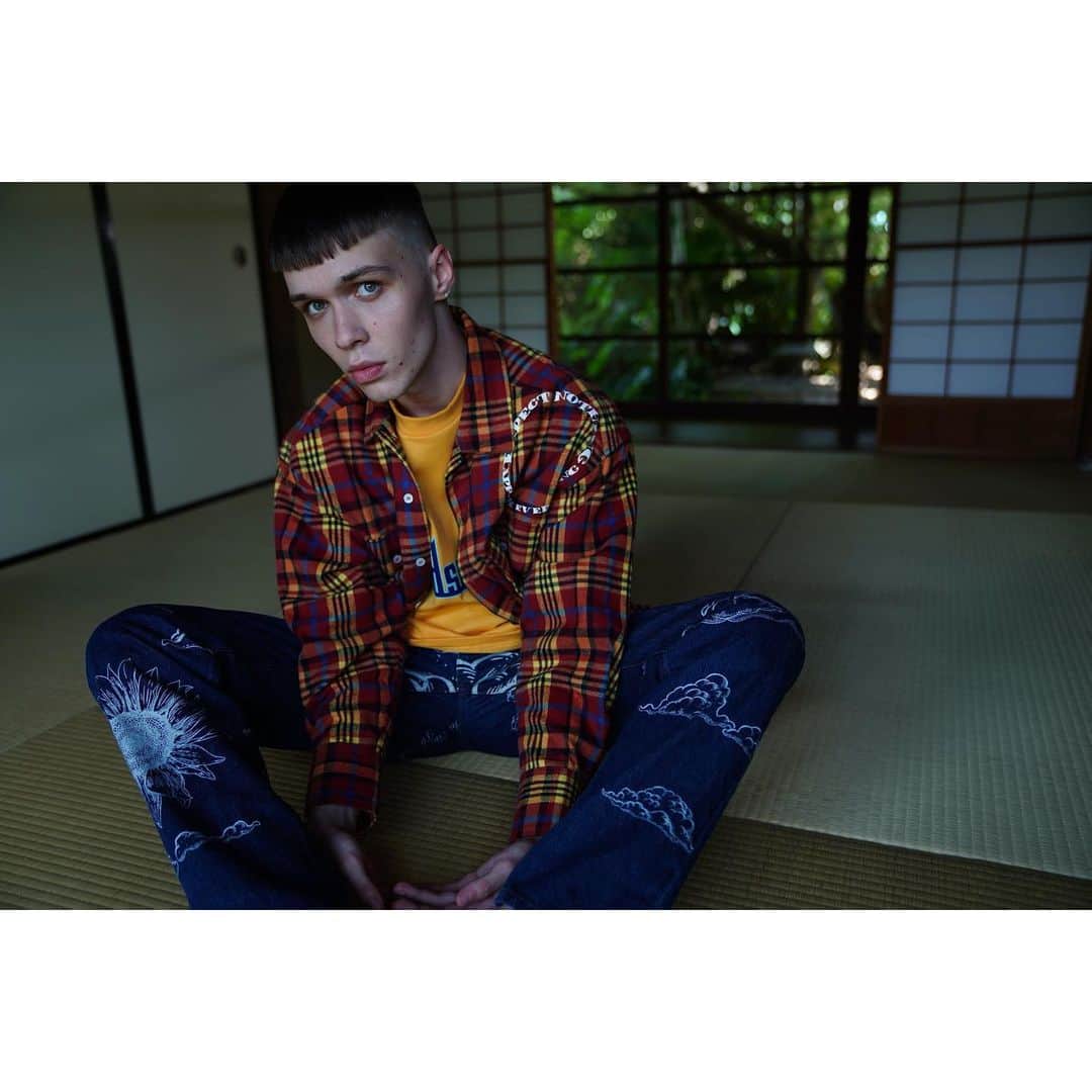 橘昌吾のインスタグラム：「mindseeker 2021ss ［inspiration］﻿ ﻿ photograph @yuyatakahashi.monster ﻿ hair & make @motooka_akihiro ﻿ direction & styling @shogo_tachibana ﻿ model @danil_____17  ﻿ #mindseeker #2021ss #inspiration」