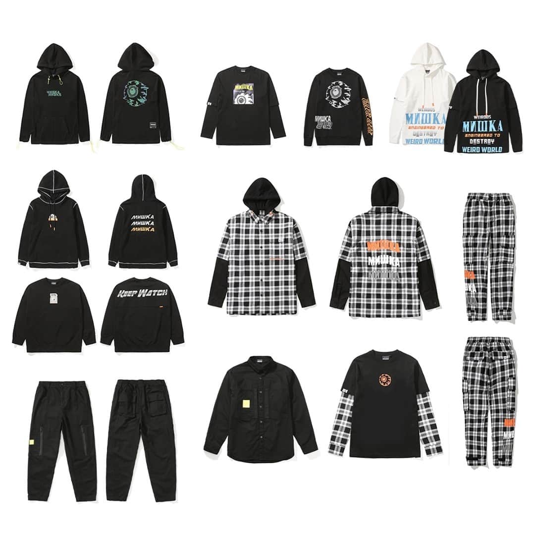 のインスタグラム：「Spring Cut n Sew Collection, Drop 2, available tomorrow at 9am PST/ 12pm EST! This is one of our best cut n sew collections to date, this collection features New Flannels, Hoodies, cut n sew tees, jackets, button up shirts, and more. This collection will not be restocked, once sold out that's it! Set your ⏰ Don't sleep Drop 1 will be available at 9am PST/ 12pm EST at the link in our bio 👉👉👉 @mishkagram⁠」