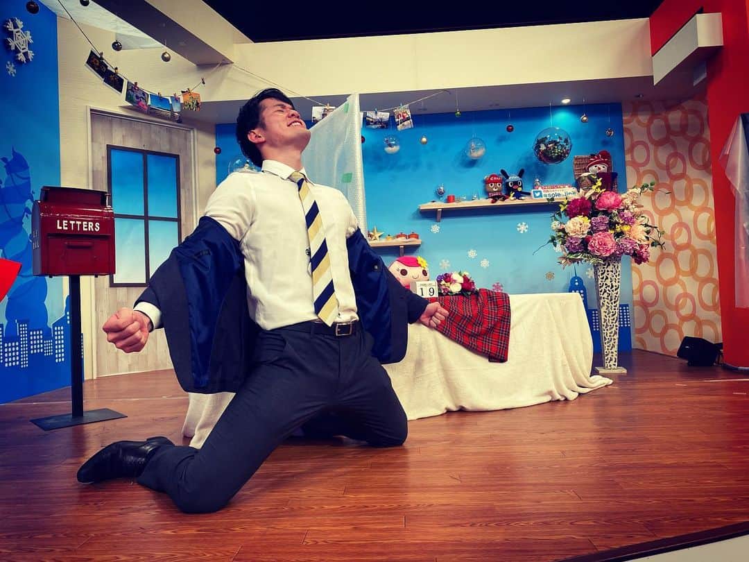 瀬崎一耀のインスタグラム：「Soleいいね瀬﨑ウィーク終了！！  2/15〜2/19  #Soleいいね #SBSテレビ #先輩の背中はまだ遠い  #ゴールパフォーマンス #汗だく」