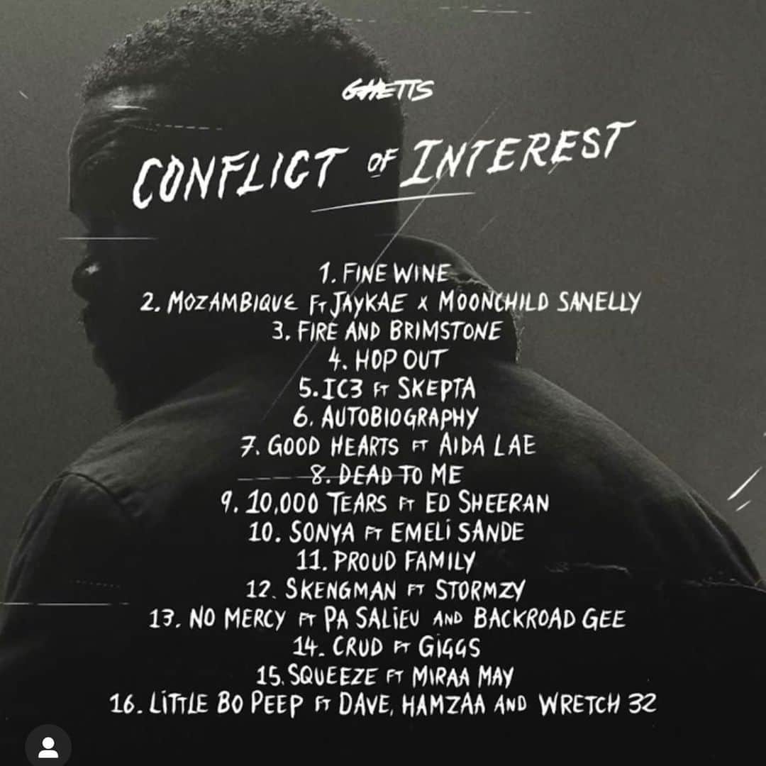 WRETCH 32さんのインスタグラム写真 - (WRETCH 32Instagram)「The brand new album from my bro @therealghetts #conflictofinterest is out now!!!! Was a pleasure to be a part of it catch me on there ❤️」2月19日 18時26分 - officialwretch32