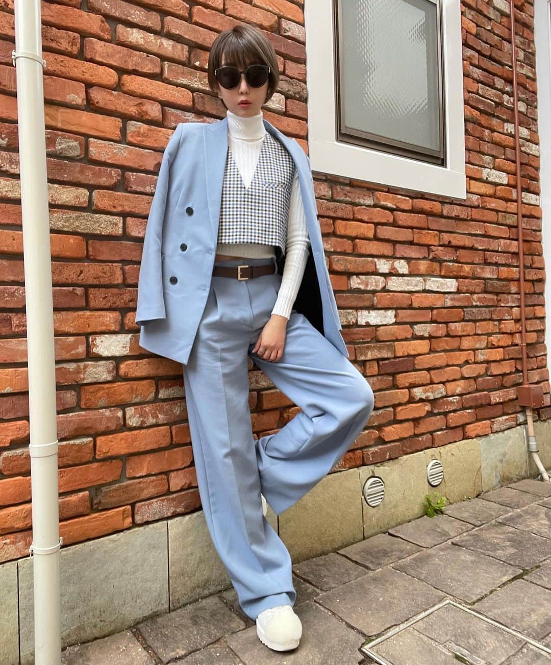 粕谷聡子さんのインスタグラム写真 - (粕谷聡子Instagram)「#ootd  ZARAのセットアップ💙 Blazer ¥10,990ipy Trousers ¥5,990jpy 安定のコスパ拍手👏✨  春になるとパステルカラー選びがち💠🌸 _____________________________________Satoko_____★*⠀#tokyo #japan #dancer #댄서 #singer #가수 #아티스트 #舞女 #nodancenolife #筋トレ女子 #スポーツ女子 #workout #fitness #fitgirl #abs #japanese #selfie #셀카 #satokokasya #粕谷聡子」2月19日 13時19分 - satokokasuya