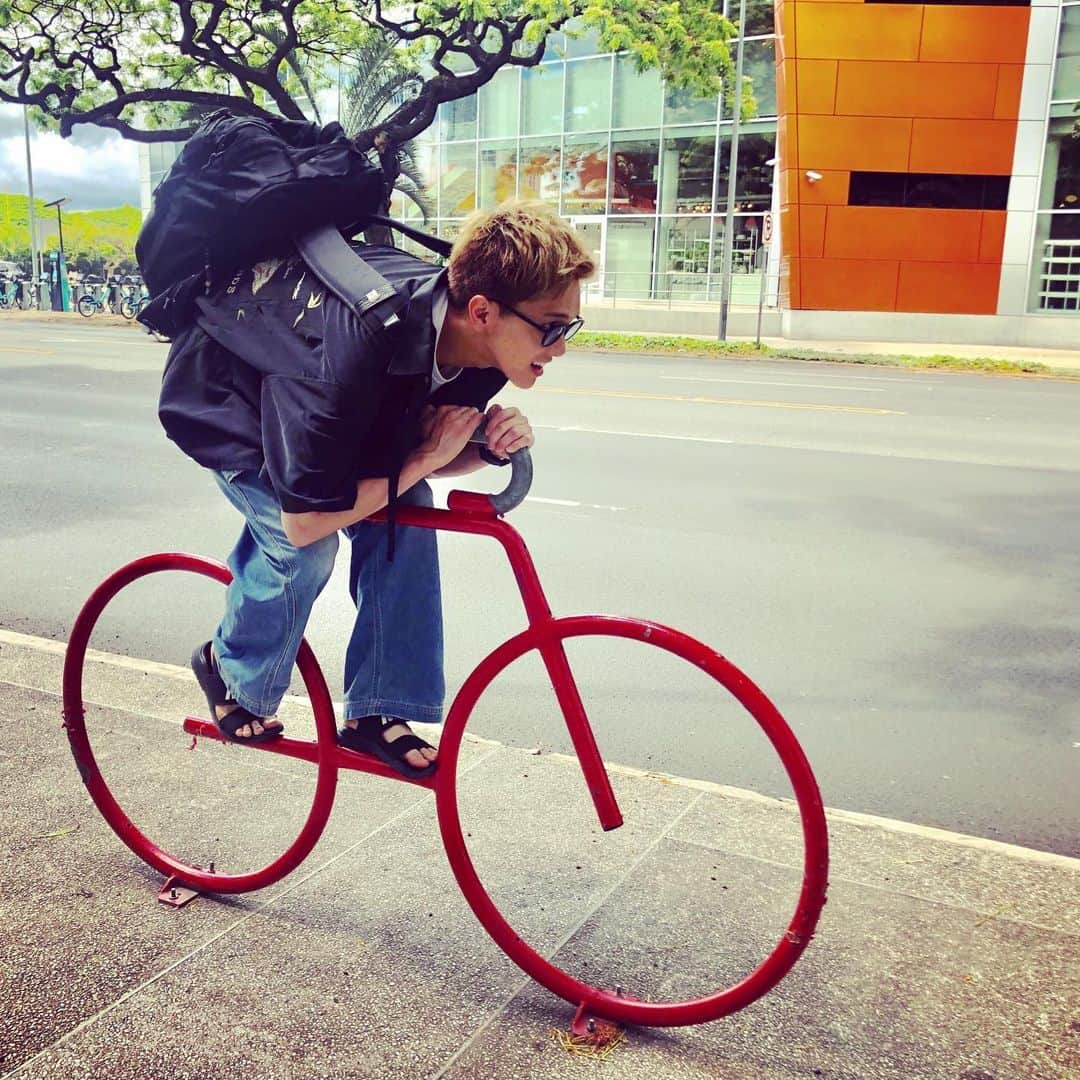 水野勝さんのインスタグラム写真 - (水野勝Instagram)「🚲　  #チャリで来た #bike  #Instagram #あったかい季節が待ち遠しい」2月19日 13時35分 - boymen_masaru