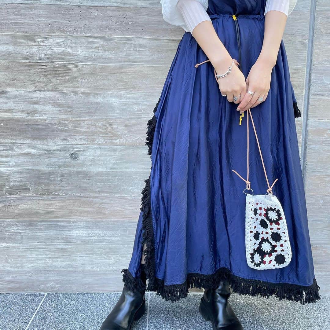 MIDWEST TOKYO WOMENのインスタグラム：「@ponti_tokyo  . new in🌼 . #ponti #ponti_tokyo #ポンティ #キャミワンピース #クロシェ #クロシェバッグ #crochet #crochetbag #midwest_official」