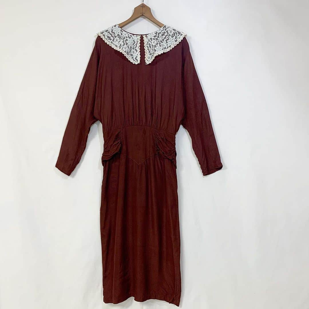 i nouのインスタグラム：「. new arrival.  lace collar vtg onepiece #inou_vintageclothing」