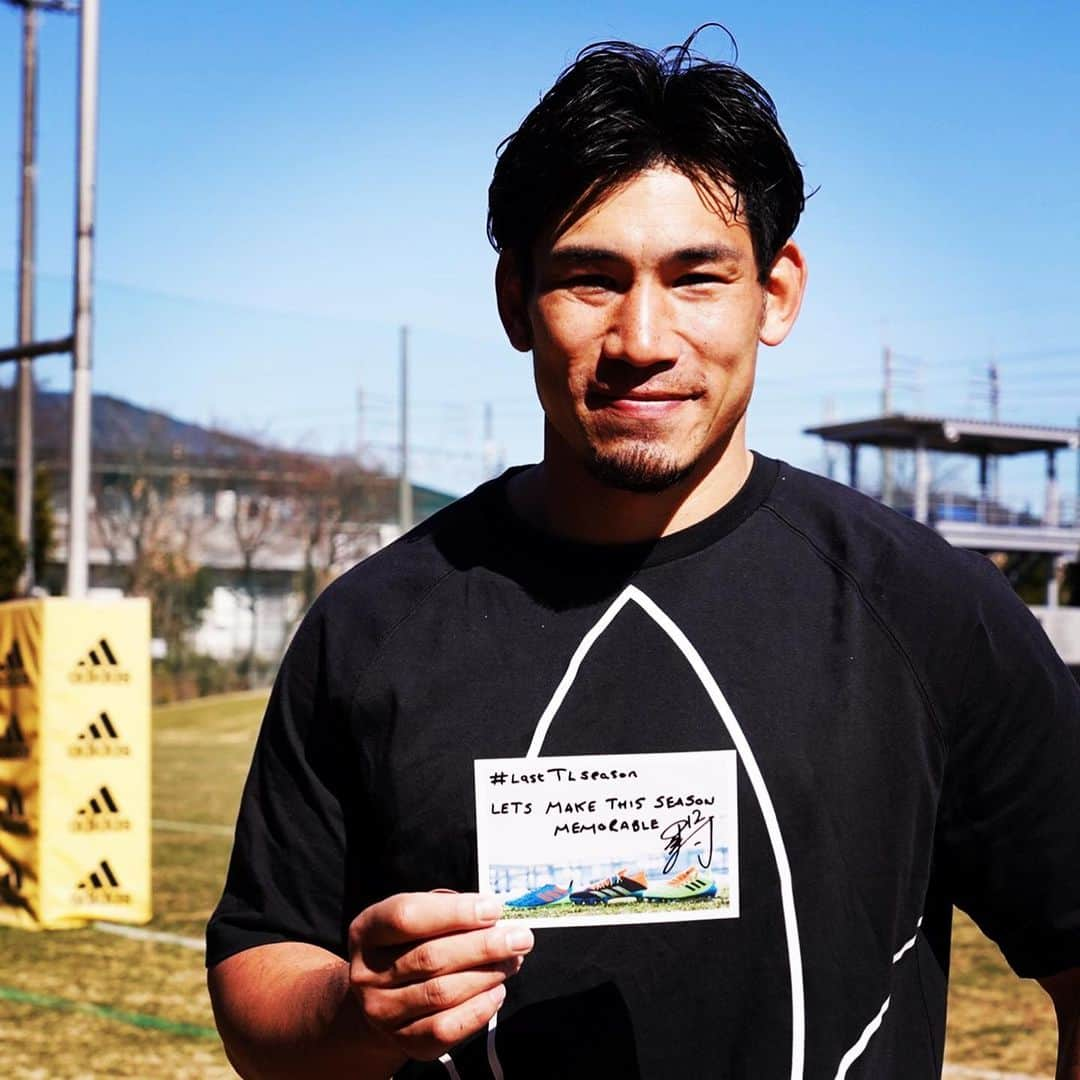 中村亮土のインスタグラム：「最後のトップリーグを皆んなで盛り上げよう🏉  #adidasRugby  #createwithadidas」