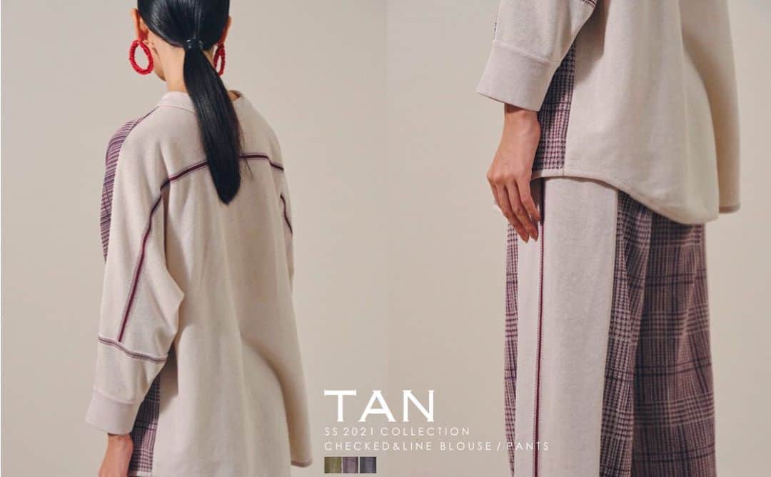 TANのインスタグラム：「TAN #springsummer2021 #knit  #tan2021ss」