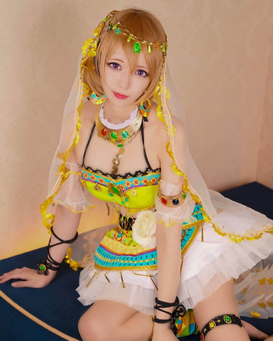 優月心菜のインスタグラム：「ラブライブ！　踊り子覚醒後　小泉花陽  photo by結城雅弘さん スタジオプロージット  #ラブライブ #ラブライブコスプレ #ミューズ #小泉花陽  #小泉花陽コスプレ #踊り子覚醒後 #コスプレ #cosplay  #cosplayer #かよちん #スタジオプロージット」