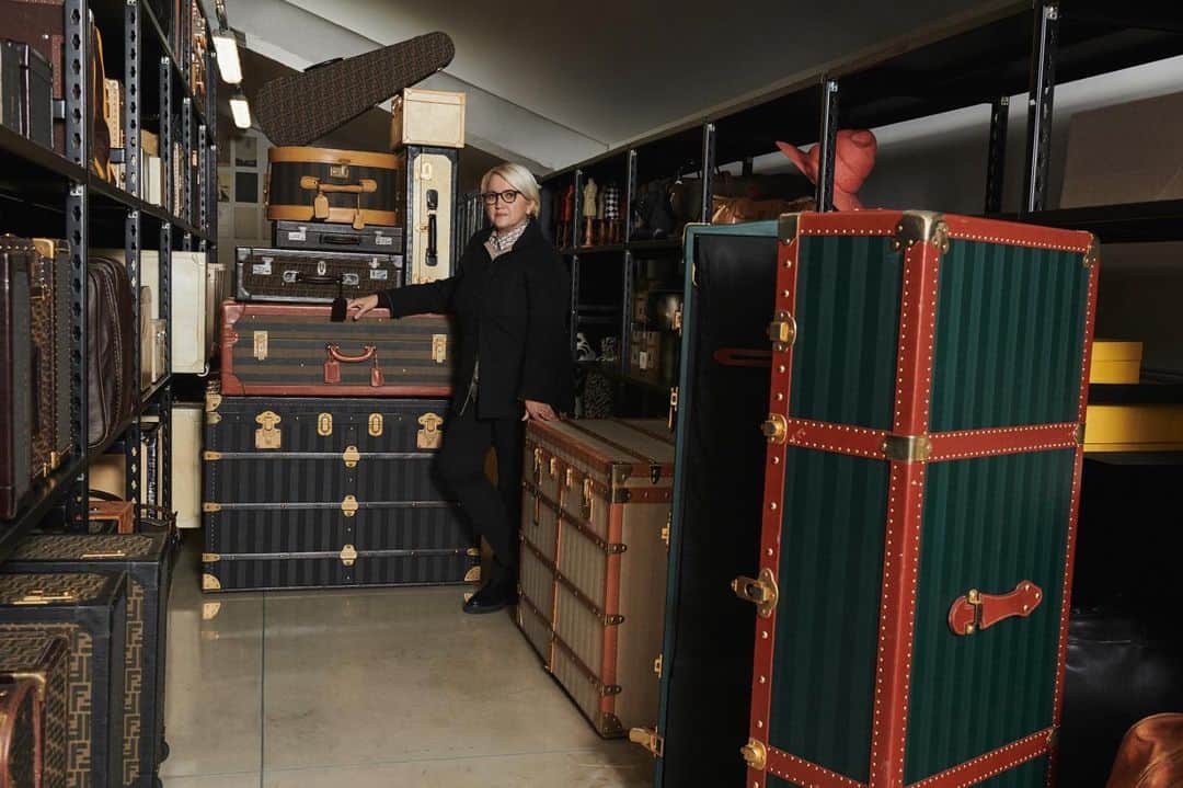Fendiのインスタグラム：「“Karl daring creativity enriched Fendi with is courageous and innovative vision. His legacy continues to inspire me”  @silviaventurinifendi  Photographer: @brett_lloyd」