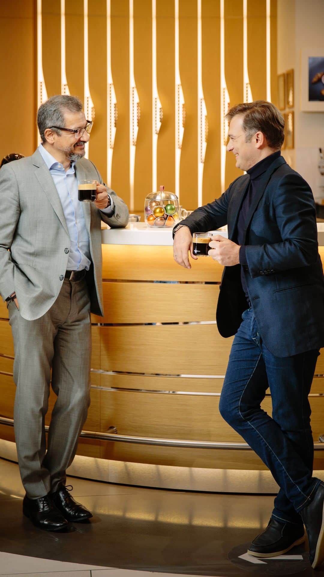 Nespressoのインスタグラム：「Discover the inspiring harmony between coffee & music as we join Nespresso’s Alexis Rodriguez alongside violinist Renaud Capuçon for an exclusive & educative coffee chat.   Because where there is passion, there is bound to be magic ☕️🎶✨and we are ready to go on this sensory journey one sip at a time.   #Nespresso #NespressoEditions #CoffeeasanArt」