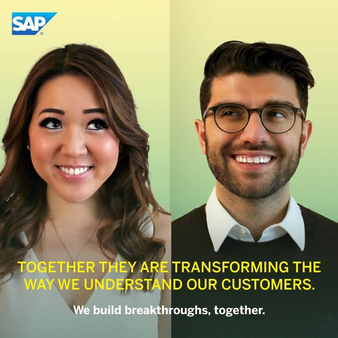 SAPのインスタグラム：「SAP employees think big and dream big. Meet Ashley and Semih – the inventors of a new product that transforms the way we understand data. Get to know them: http://sap.to/6175Hidv5」