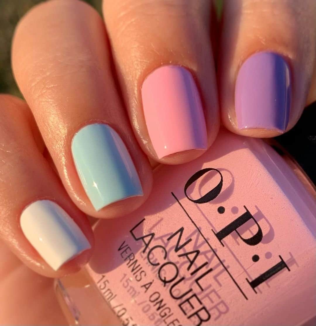 OPIさんのインスタグラム写真 - (OPIInstagram)「Which one of these #opi shades do you have in your #nailpolish collection?  Shades:  #AlpineSnow ❄️ #ItsABoy! 👶 #ModAboutYou 🌸 #DoYouLilacIt? 💜 By: @sherlynblognails  #OPIObsessed #ColorIsTheAnswer #NOTD #NailSwag #NailsOfInstagram #NailsOnFleek #NailPolish #Nails #OPI #pastelnails #pastel #skittlenails」2月20日 2時16分 - opi