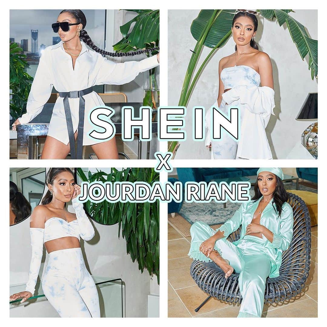 SHEINのインスタグラム：「SHEIN X JOURDAN RIANE VIRTUAL LAUNCH PARTY TONIGHT! 💙  We invite you to a live Q&A from @jourdanriane at 7pm UK time and an hour live DJ from BBC Radio DJ @itsnadiajae 🔥 You don’t want to miss this virtual launch babe ✨ #SHEINXJOURDANRIANE」