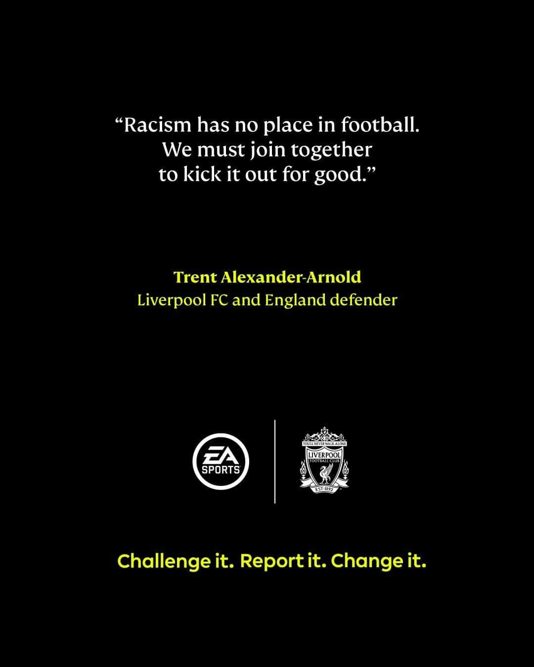 リヴァプールFCさんのインスタグラム写真 - (リヴァプールFCInstagram)「👏 @trentarnold66 👏 Together we can all do more to make a positive impact. If you see discrimination, 𝐂𝐡𝐚𝐥𝐥𝐞𝐧𝐠𝐞 𝐢𝐭. 𝐑𝐞𝐩𝐨𝐫𝐭 𝐢𝐭. 𝐂𝐡𝐚𝐧𝐠𝐞 𝐢𝐭. #NoRoomForRacism  #FIFA21」2月20日 3時01分 - liverpoolfc