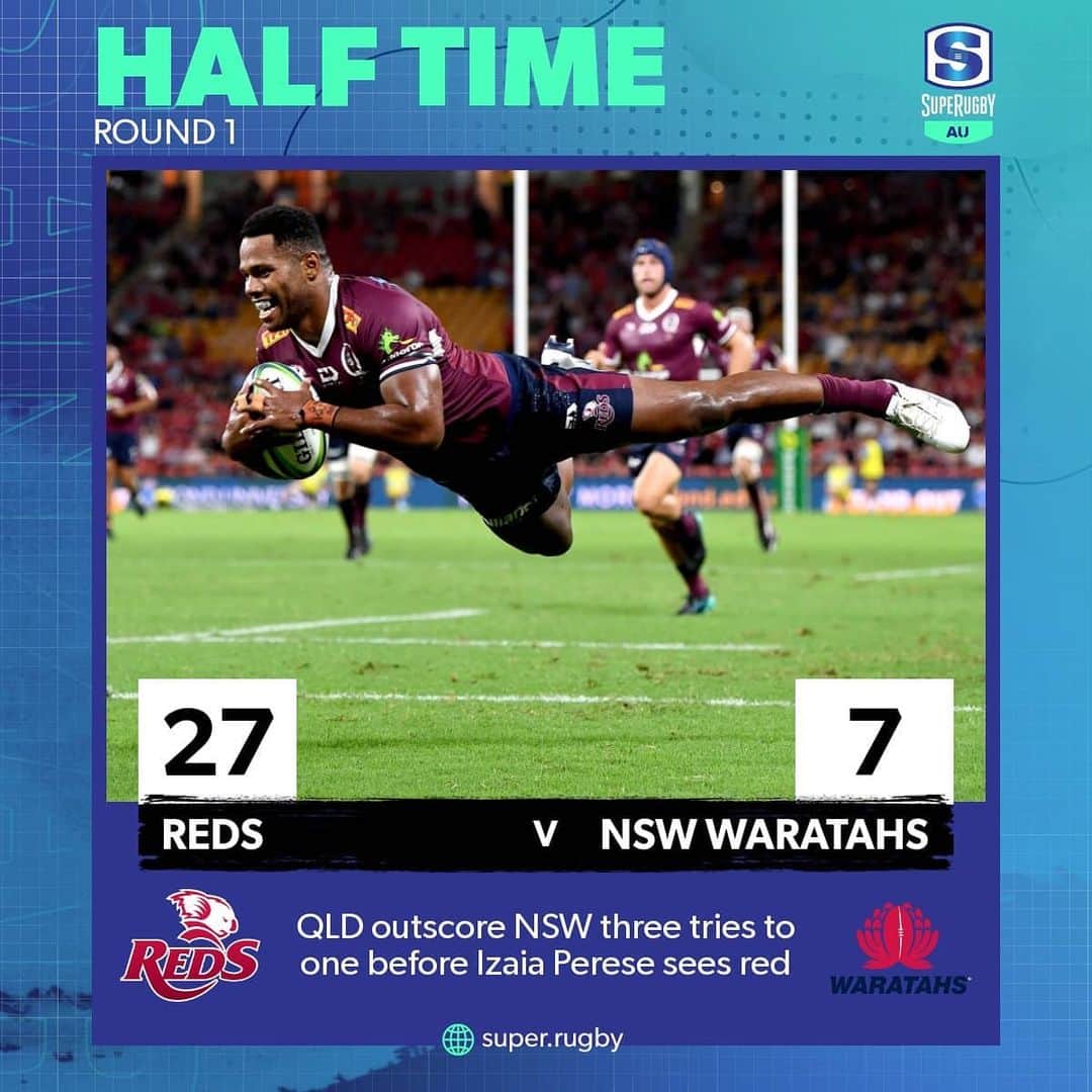 Super Rugbyさんのインスタグラム写真 - (Super RugbyInstagram)「Queensland off to a flyer in Round 1 of #SuperRugbyAU as NSW see RED! MATCH CENTRE - https://bit.ly/3k6zTWY」2月19日 18時47分 - superrugby