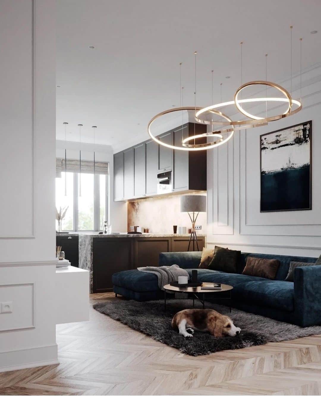 My Interiorのインスタグラム：「Sparkling ✨ home by @chanyshevarchitect」