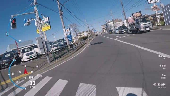 日向正樹のインスタグラム：「動画に記録されてるGPSを表示させてみたよ。こういうのやるとツーリング行きたくなりますね〜。コンビニ行っただけですがw」