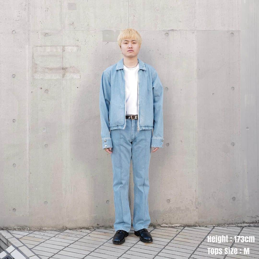beams_harajuku_officialのインスタグラム：「…  ＜TTT MSW＞ "DENIM BLOUSON" "DENIM PANTS" "COW BELT" @ttt_msw @beams_harajuku_official  #tttmsw #21ss #beams #ビームス #harajuku_beams #HARAJUKUSTYLE #mensfashion #menswear #wear #style #fashion」