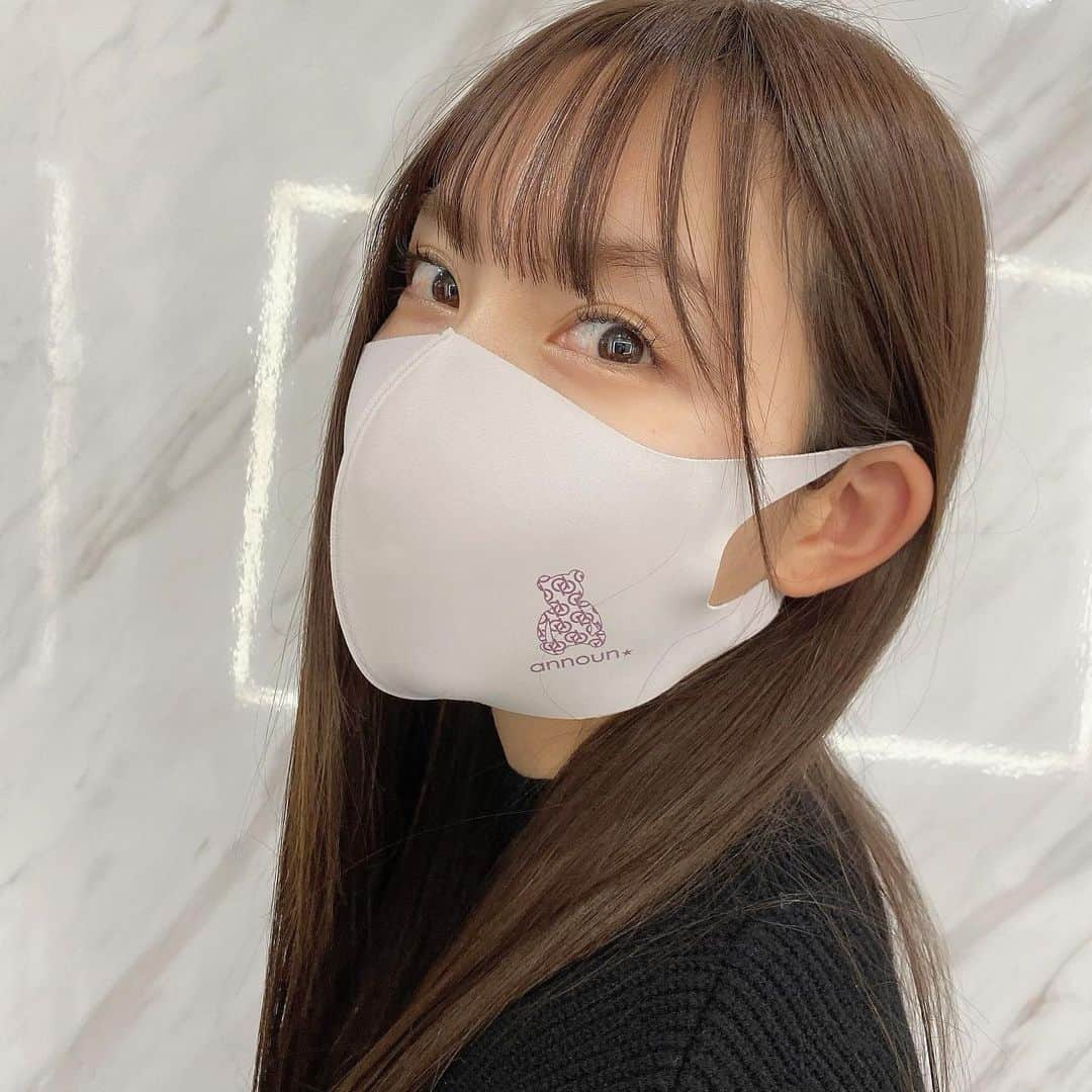 中島亜莉沙さんのインスタグラム写真 - (中島亜莉沙Instagram)「マスクの絶妙な色味が好き🧸 @announ.jp   #前髪切ったお #視界良好 #クマのいる生活  #mask #announ」2月19日 21時23分 - arisan_days
