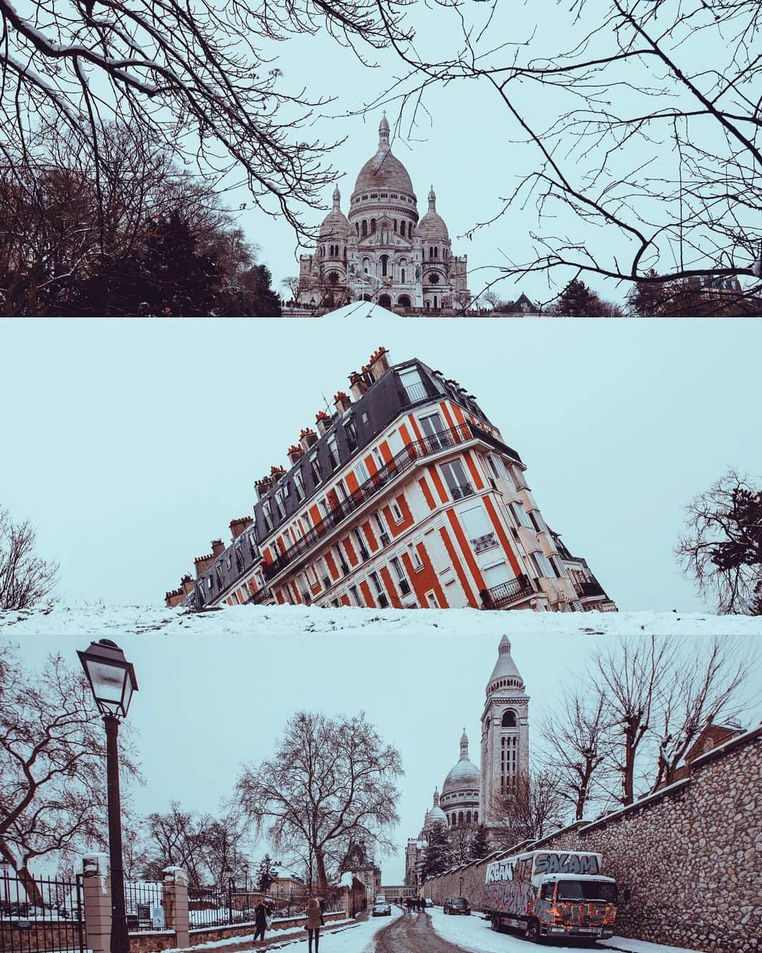 jeffのインスタグラム：「Stroller in Montmartre」