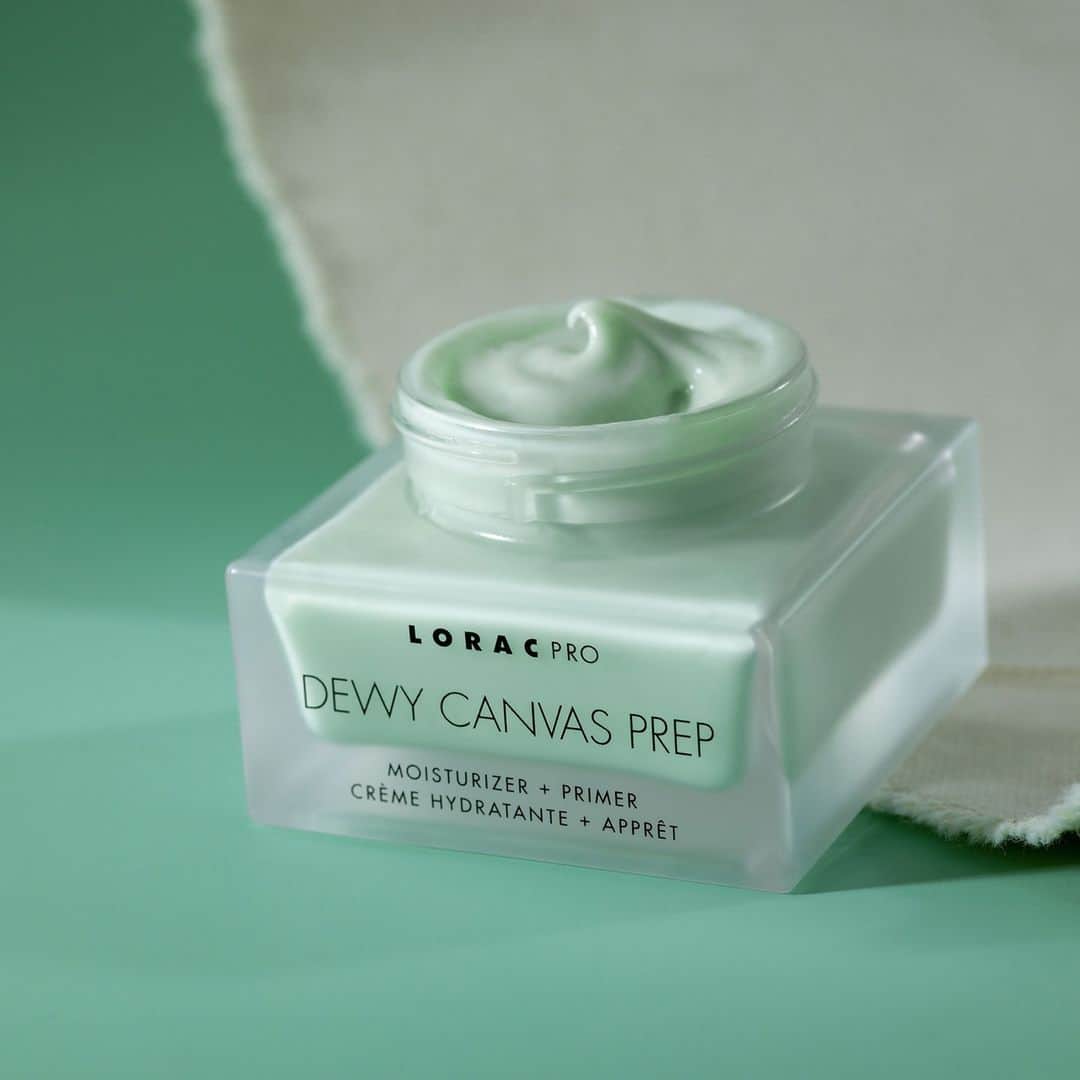 LORACのインスタグラム：「Formulated to hydrate, prevent moisture loss and combat breakouts 💧🌱 DEWY CANVAS PREP Moisturizer + Primer available NOW for $35 on LORAC.com & coming soon to ULTA.com! Link in bio!  Art Direction @thechrissaltzman // Photo @_ashley_crichton_ // Styling @amy.lipnis  #LORAC #LORACCosmetics @ultabeauty」