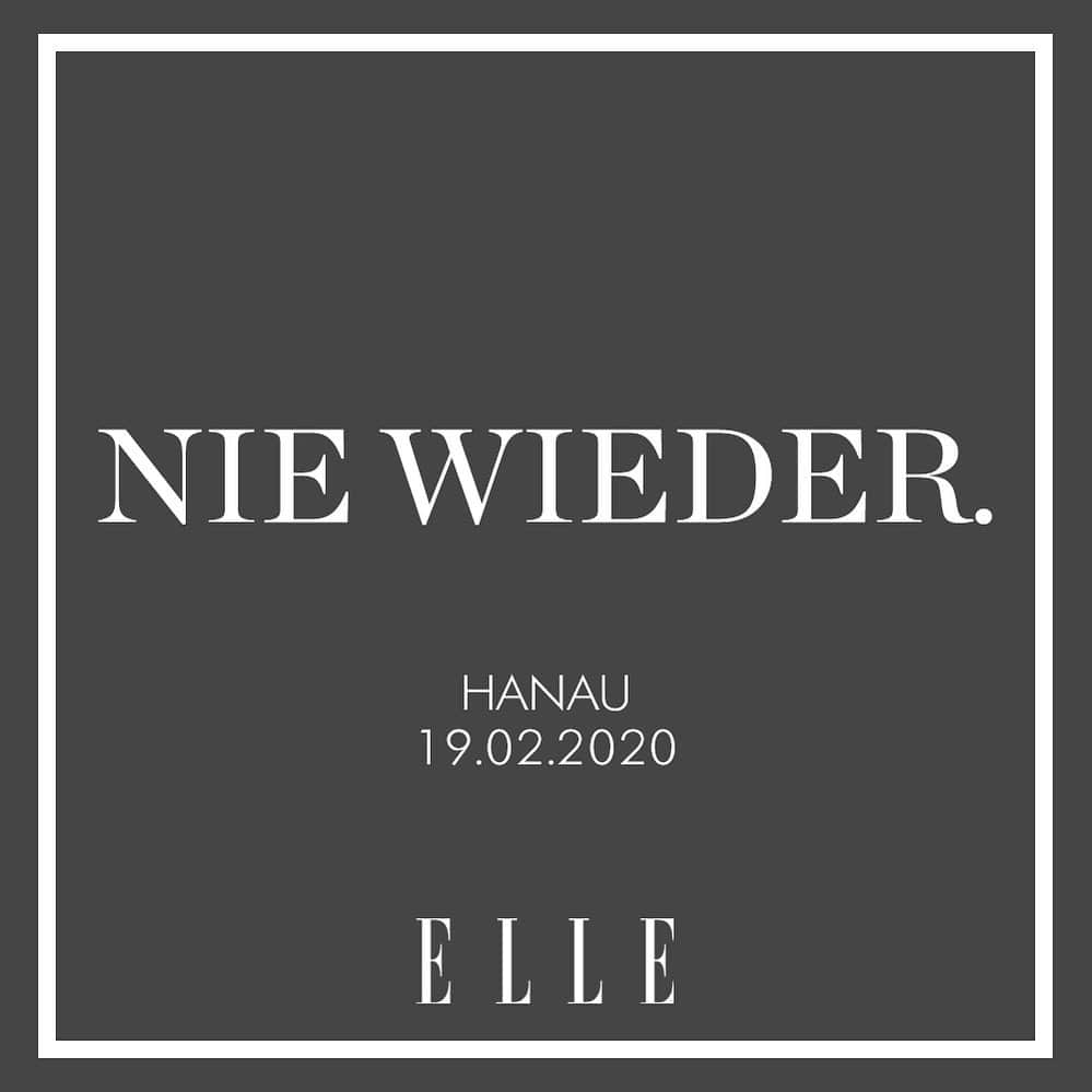 ELLE Germanyさんのインスタグラム写真 - (ELLE GermanyInstagram)「Heute ist der 19. Februar – und damit der Tag, an dem sich der rassistische Anschlag in Hanau zum ersten Mal jährt. Doch die Erinnerung muss bleiben: Wir gedenken den Opfern Vili Viorel Păun, Sedat Gürbüz, Fatih Saraçoğlu, Ferhat Unvar, Gökhan Gültekin, Mercedes Kierpacz, Kaloyan Velkov, Hamza Kurtović und Said Nesar Hashemi. Eine solche Tat darf niemals in Vergessenheit geraten. Und nie wieder passieren. #hanau #saytheirnames #antiracism」2月19日 22時35分 - ellegermany