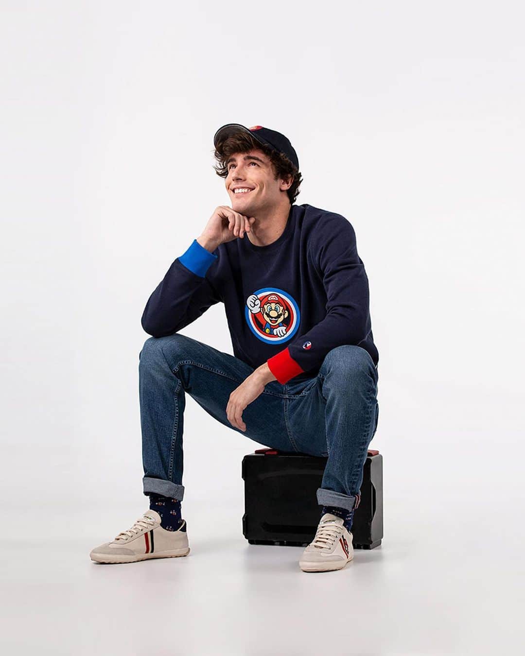 エルガンソのインスタグラム：「#supermarioxelganso unisex collection | ¿Has visto ya nuestra colección de #supermario ?  Disponible en  web y una selección de tiendas. ¡Házte con un icono de Nintendo plasmado en nuestros tejidos!」