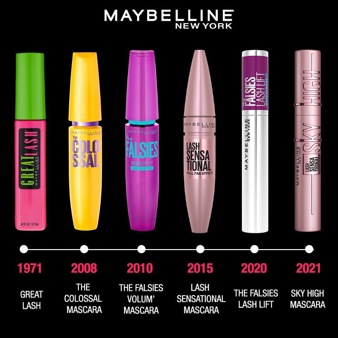 Maybelline New Yorkさんのインスタグラム写真 - (Maybelline New YorkInstagram)「Happy National Lash Day, babellines! We’ve been in the lash game since 1915 and it all started with “Lash-Brow-Line” an all-in-one eye and brow product. Since then, we’ve launched our iconic, #GreatLash and many more of your go-to mascaras! This year, #skyhighmascara has become everyone’s must-have and sold out 5 times after its launch! 🤩 Stay tuned, we have more mascaras for you to add to your collection coming soon… 👀 Tell us below what would be your dream maybelline mascara? #nationallashday」2月19日 22時42分 - maybelline