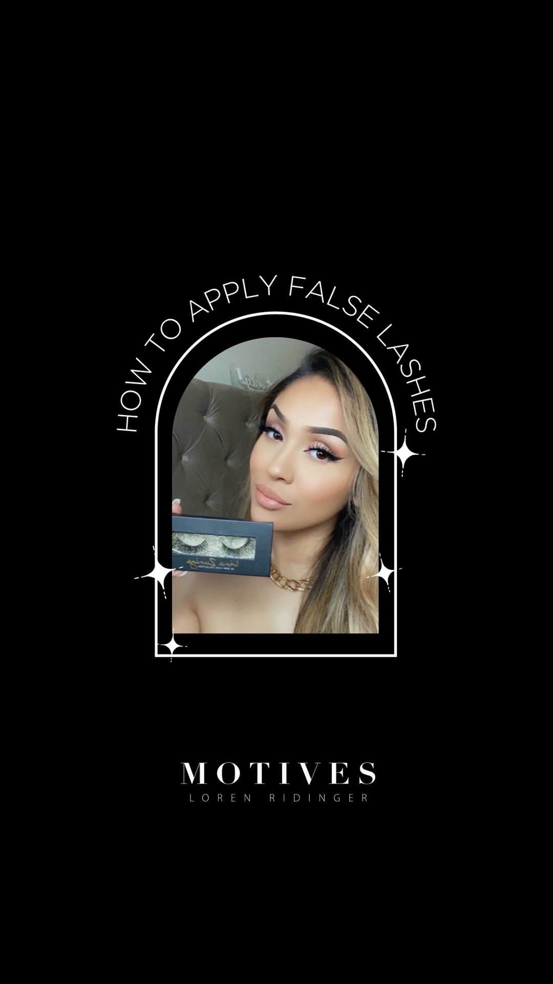 Motives Cosmeticsのインスタグラム：「We’re kicking off this flirty holiday with the lash queen herself, @lina_zuniga_official, as she teaches us her tips and tricks to applying false lashes! ✨」