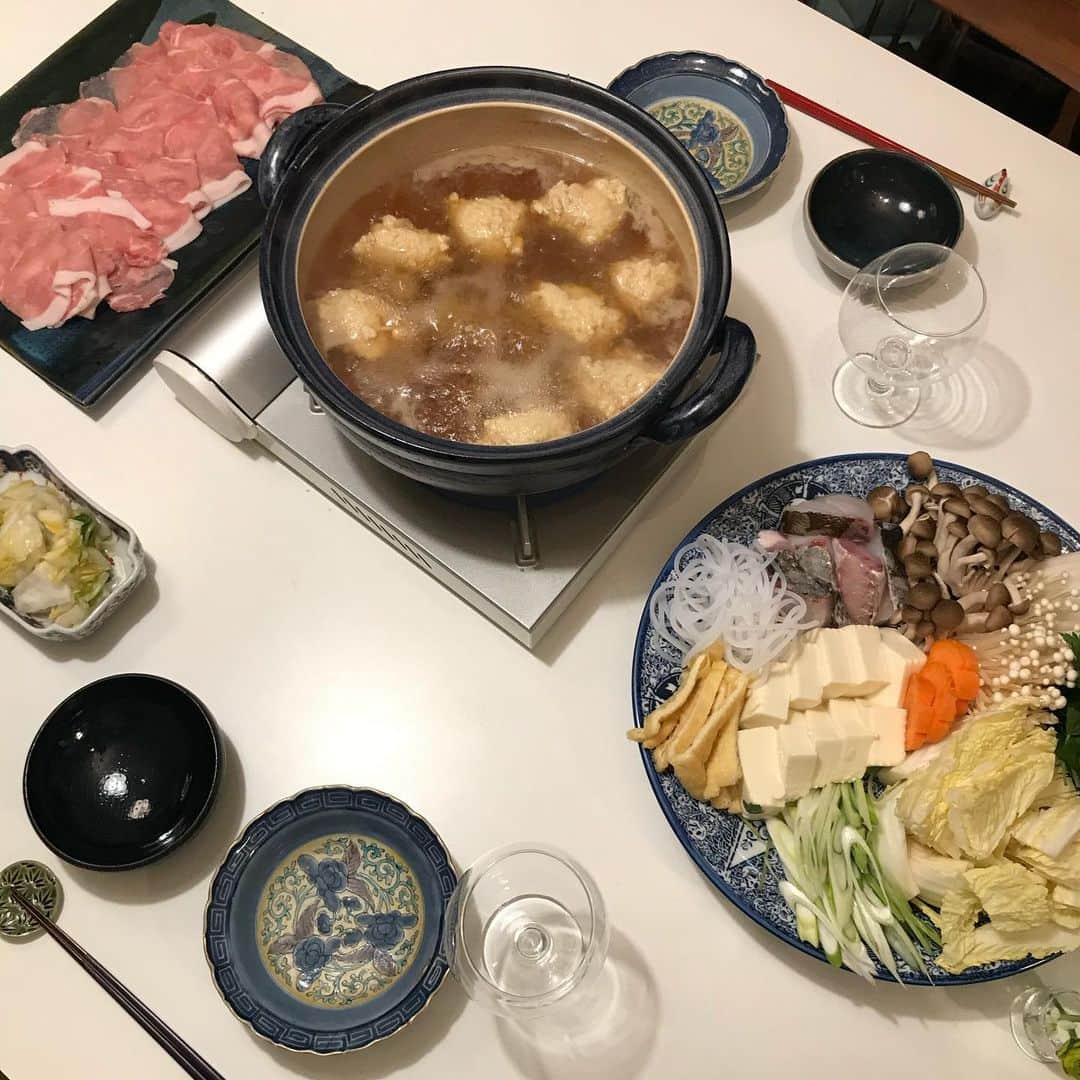 丸山敬太さんのインスタグラム写真 - (丸山敬太Instagram)「本日も冷えてきたので お家でお鍋  ちゃんこ鍋 @go_akimoto ご馳走様でした。 美味しゅうございました」2月19日 23時37分 - keitamaruyama
